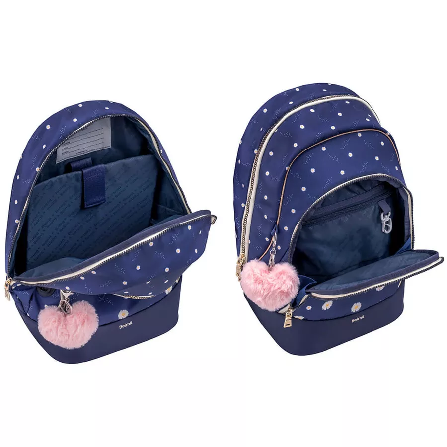 Belmil Schulrucksack 2-IN-1 Schulrucksack & Gürteltasche Daisy