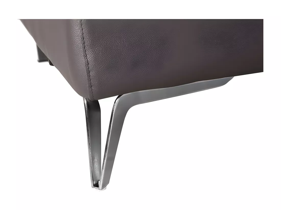 Fauteuil cuir Design LYAM Marron