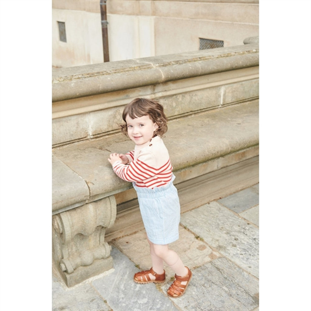 Køb Copenhagen Colors Dusty Rose/Red Comb. Strik Sailor Stribet Sweater