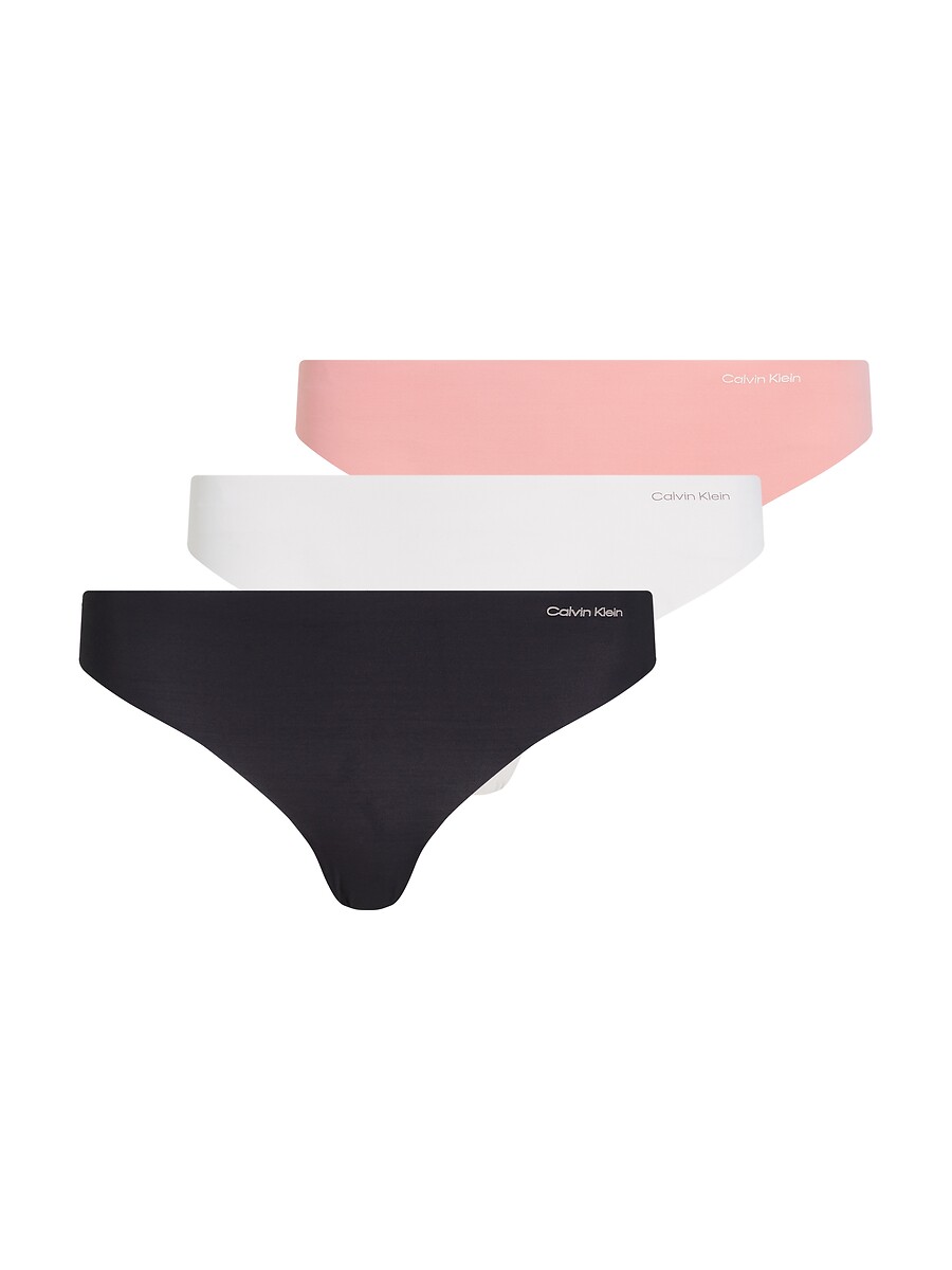CALVIN KLEIN ROUPA ÍNTIMA<br>Conjunto de 3 tangas Invisíveis Micro