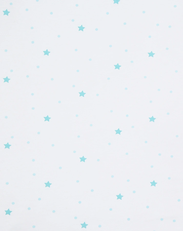 Schlafsack AIRPOINTS® STARS AND DOTS in weiß/hellblau