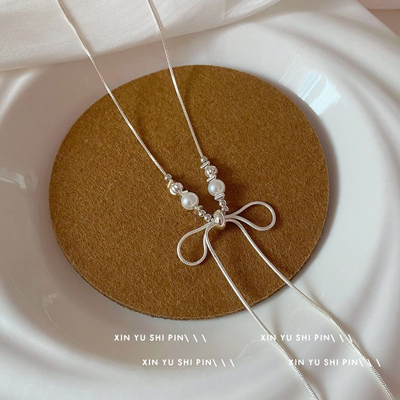 Jamfune - Strik-imitatieparelketting