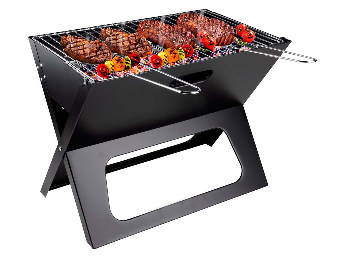Alpina draagbare barbecue - Black