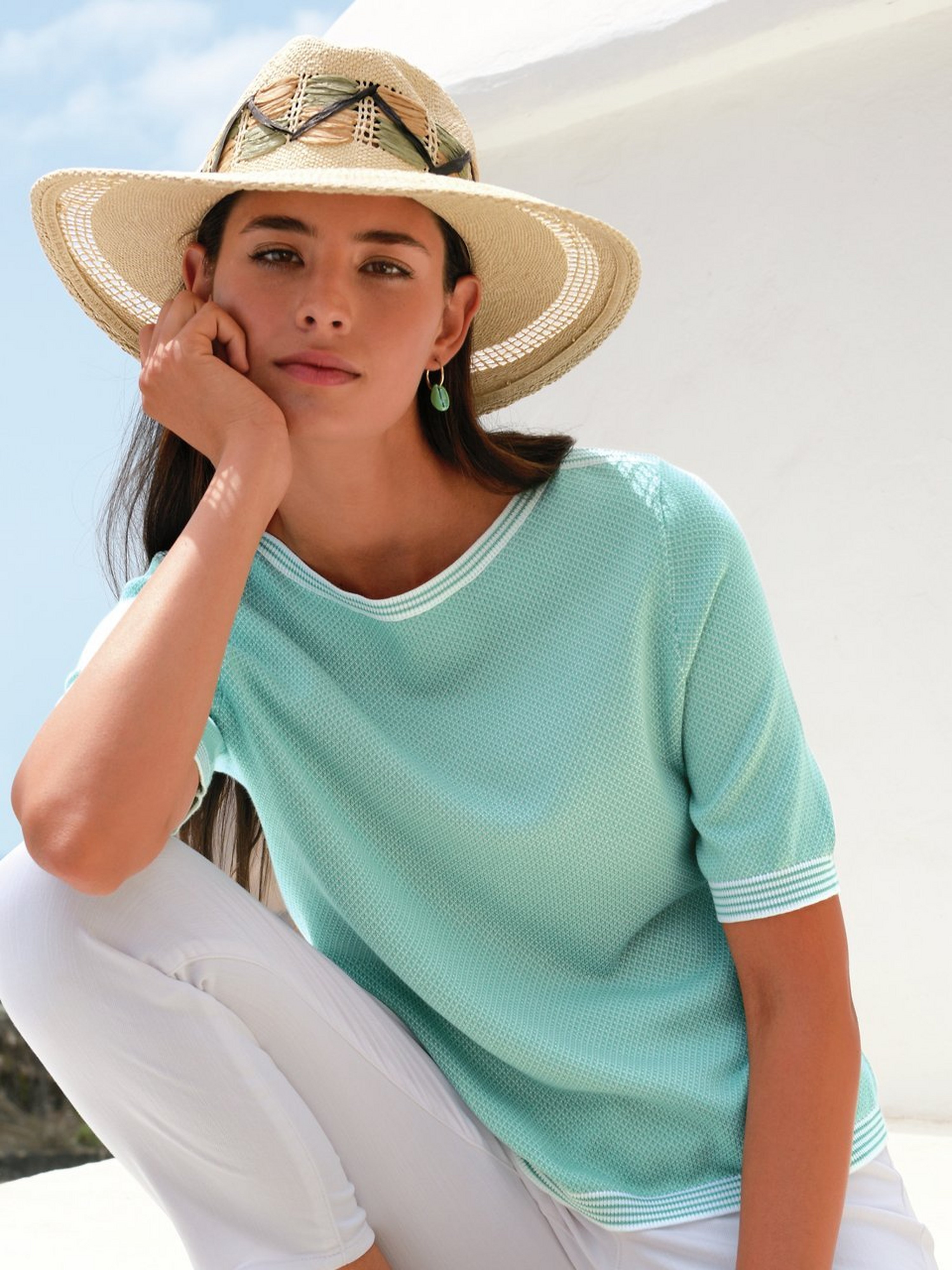 Pullover aus 100% Baumwolle Supima