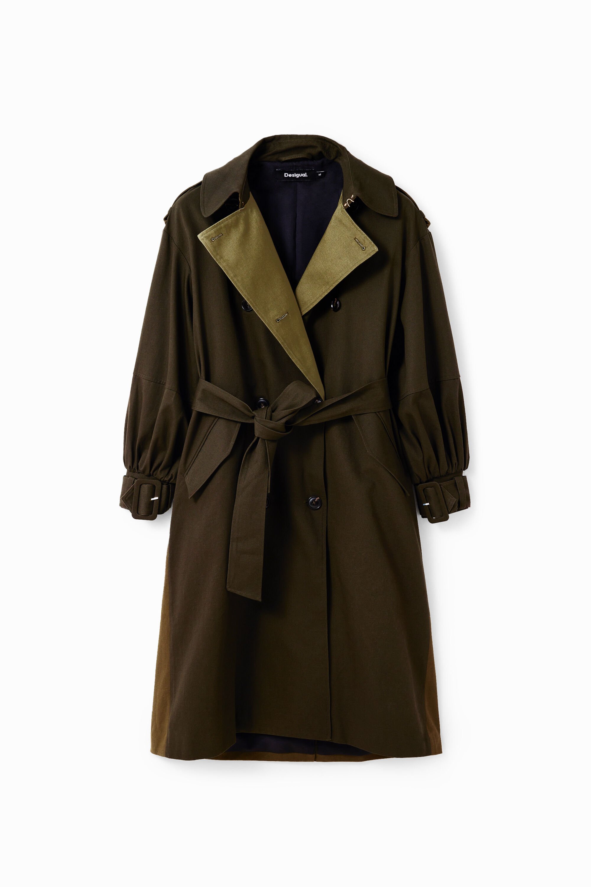 Gabardine oversize ceinture