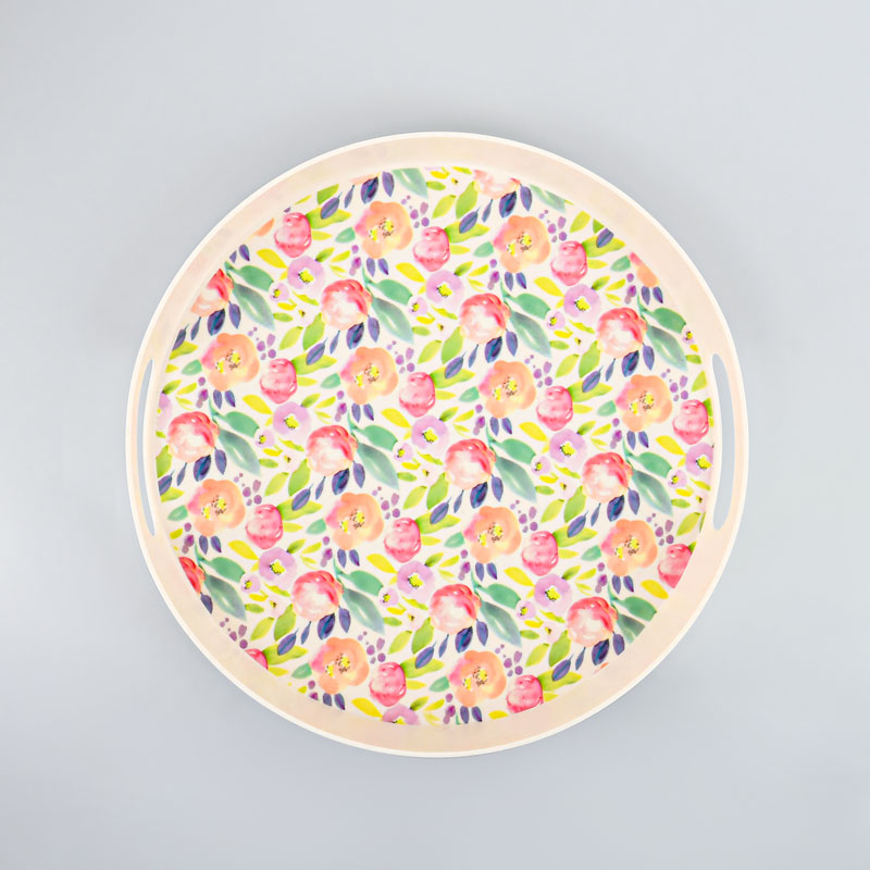 Plateau rond 'Primavera'