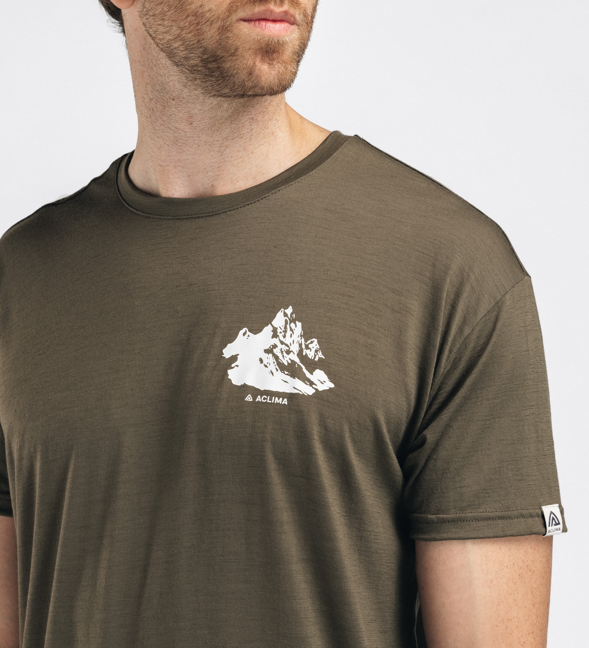 Aclima LightWool 140 Classic Tee Mountain, Mann<br>Super komfortabel i 100% myk merinoull!