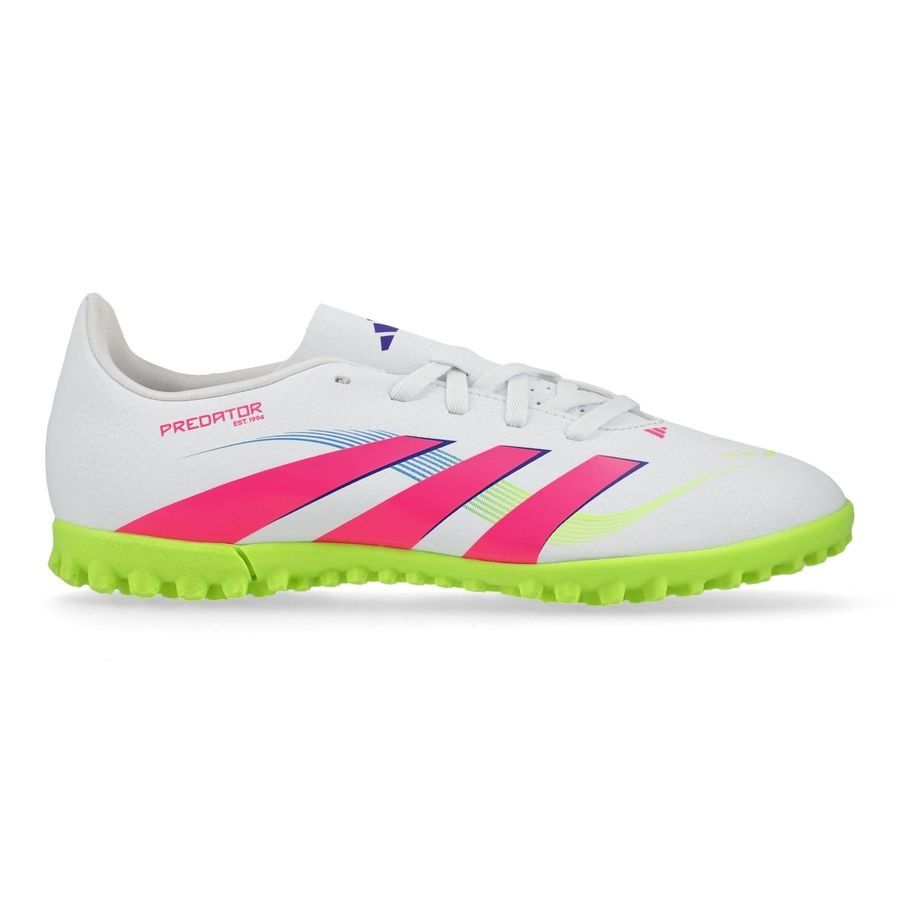 adidas Predator Club TF Celestial Victory - Blanc/Lucid Pink/Lucid Lemon Enfant