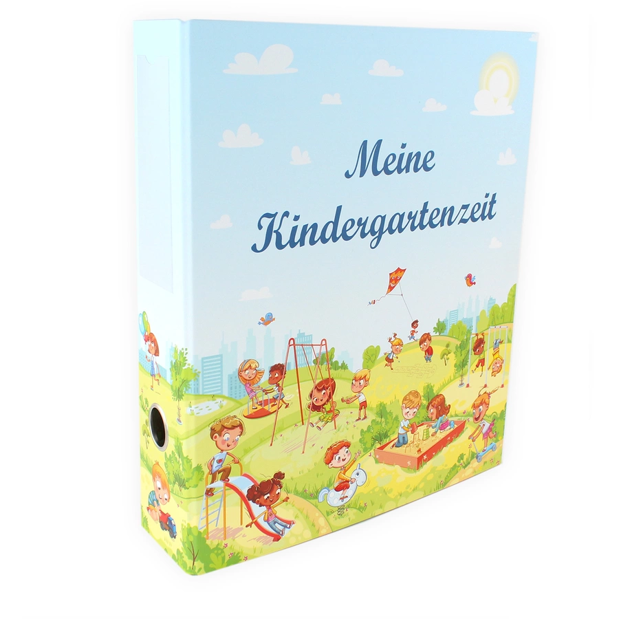 Nikima Ordner Kindergarten Portfolio Ordner Meine Kindergartenzeit bunt