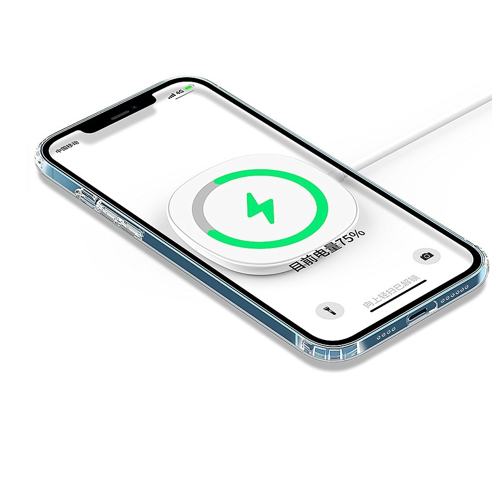 iPhone 14 MagSafe Hybrid Hülle TPU Bumper Acryl Rückseite - Transparent