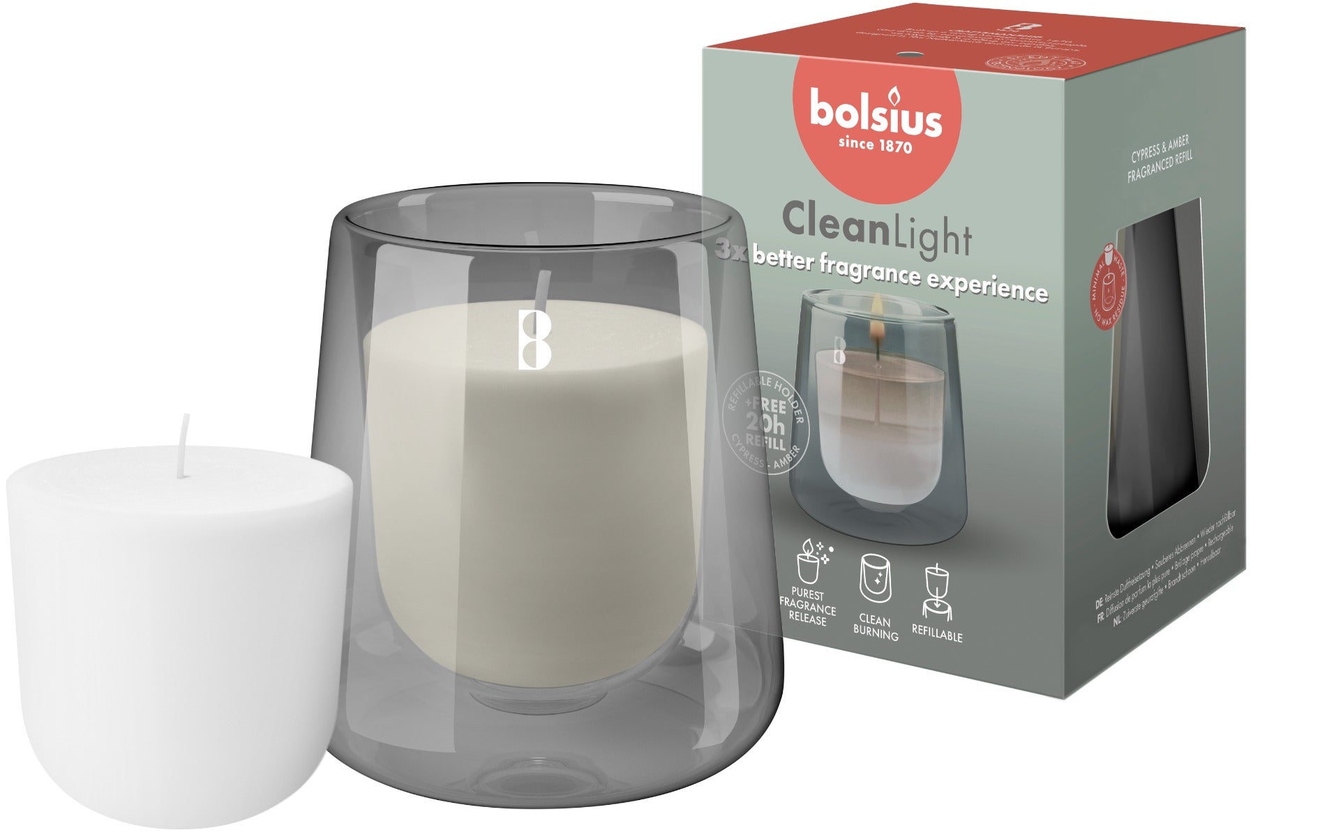 Bolsius CleanLight starterkit en navulling