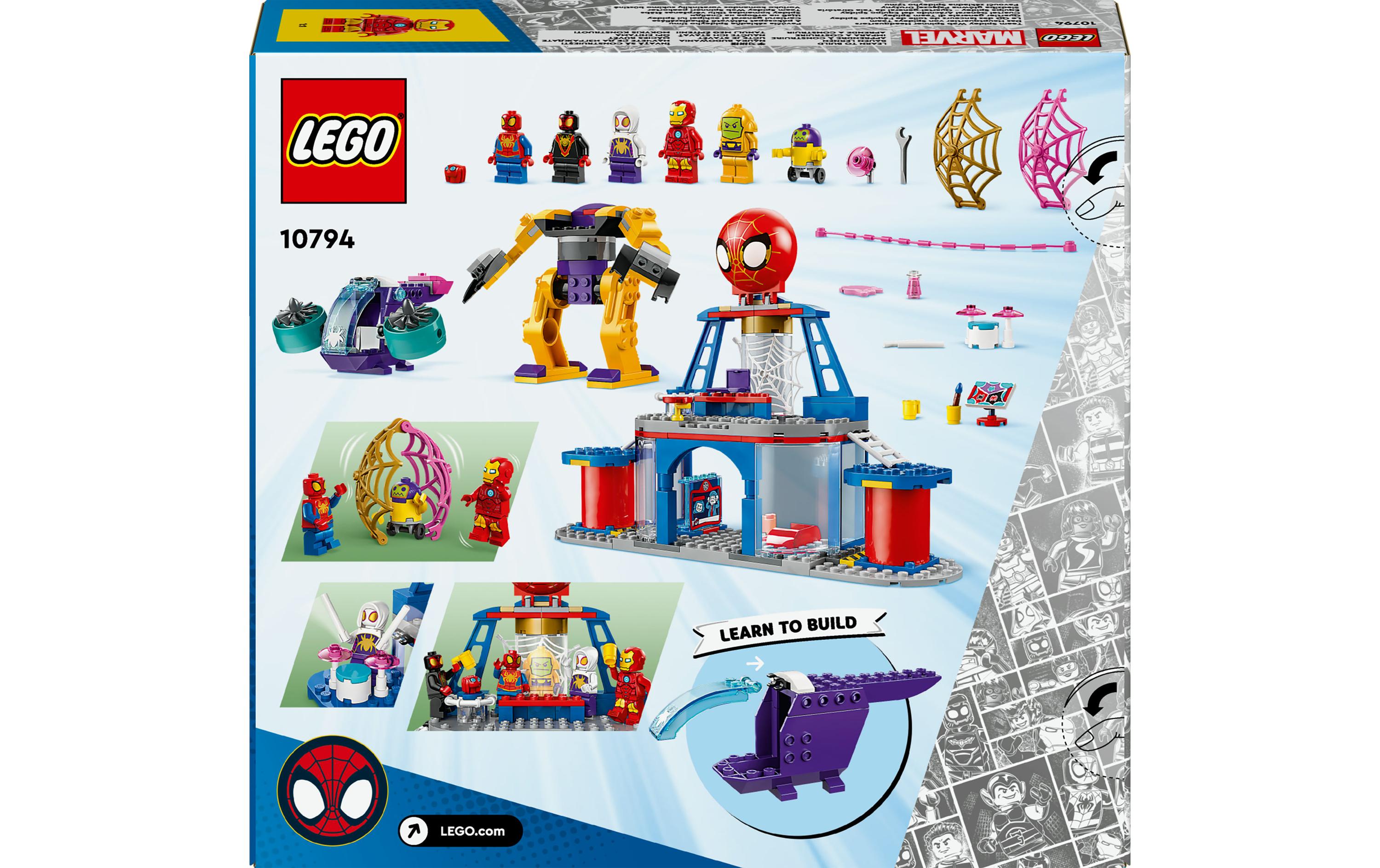Marvel Das Hauptquartier von Spideys Team 10794Vielseitiges Spielset mit Superhelden-Hauptquartier