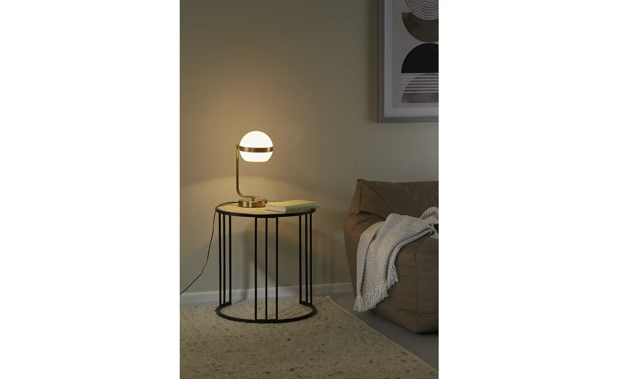 KHG LED-Tischleuchte, 1-flammig, messing-matt