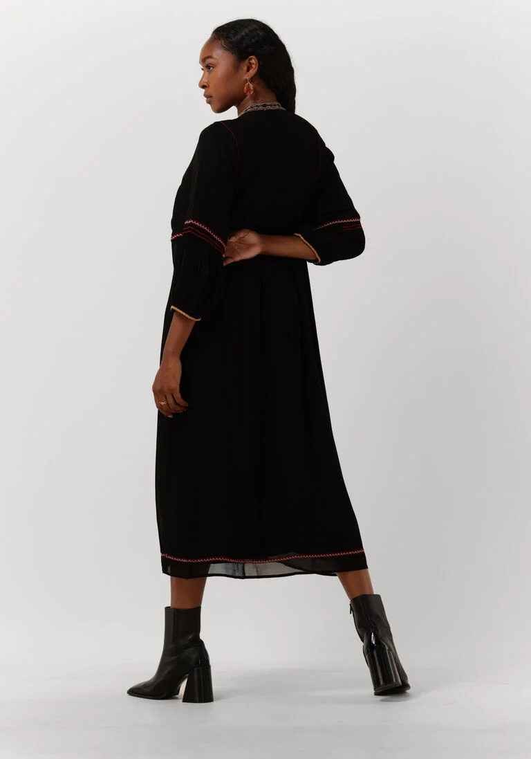 VANESSA BRUNO zwarte vanessa bruno maxi jurk veronica dress