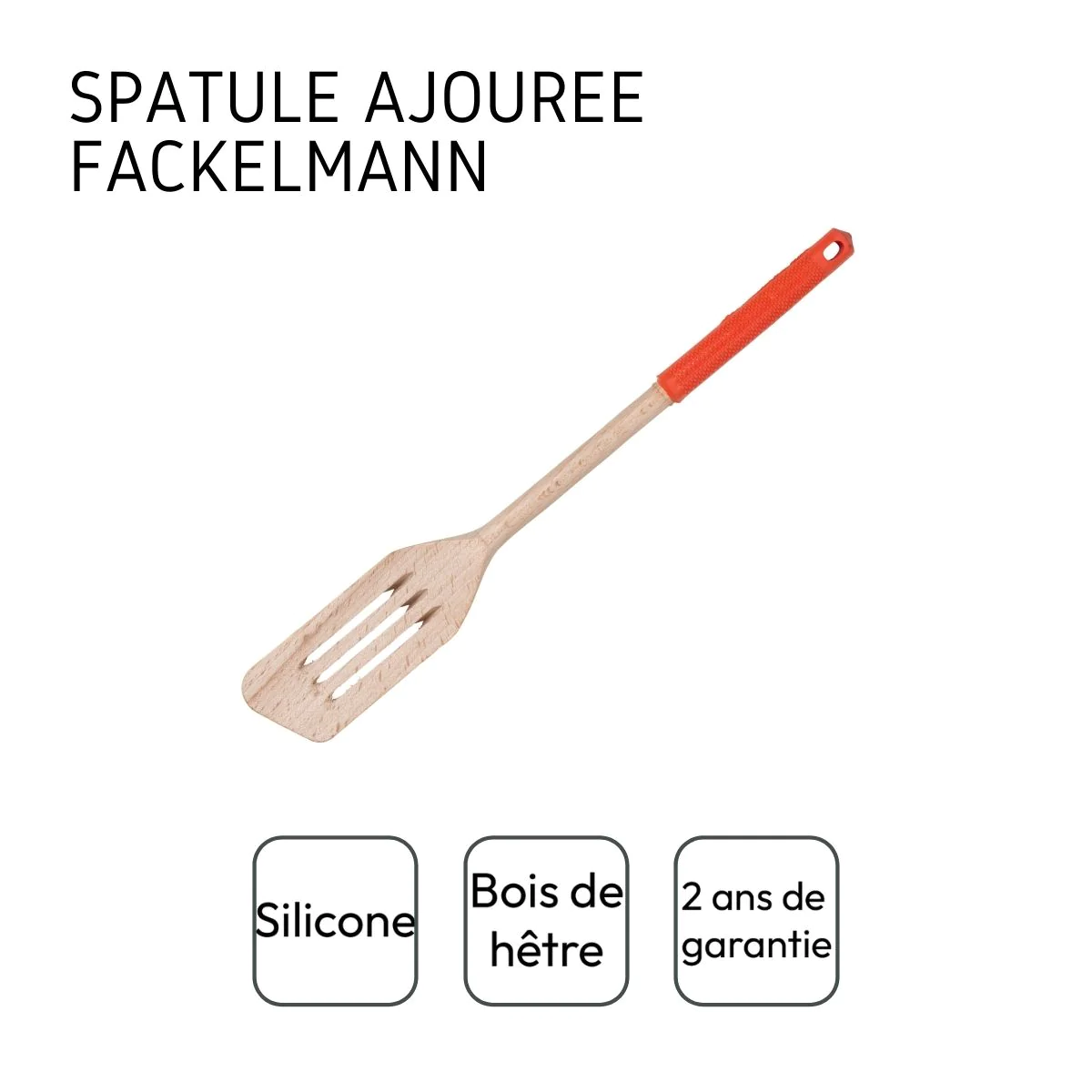 Spatule de cuisine ajourée 34 cm Wood Edition Fackelmann