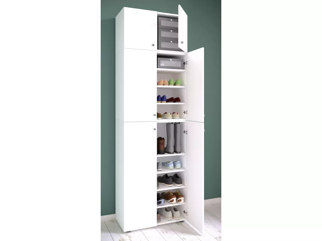 Armoire à chaussures Armoire à vêtements Lona 9f SA