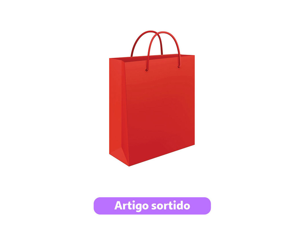 SACO PAPEL MITOS PEQUENO 18X22X8CM CORES SORTIDAS