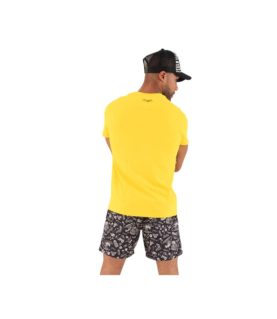 T-shirt col rond homme en coton Front