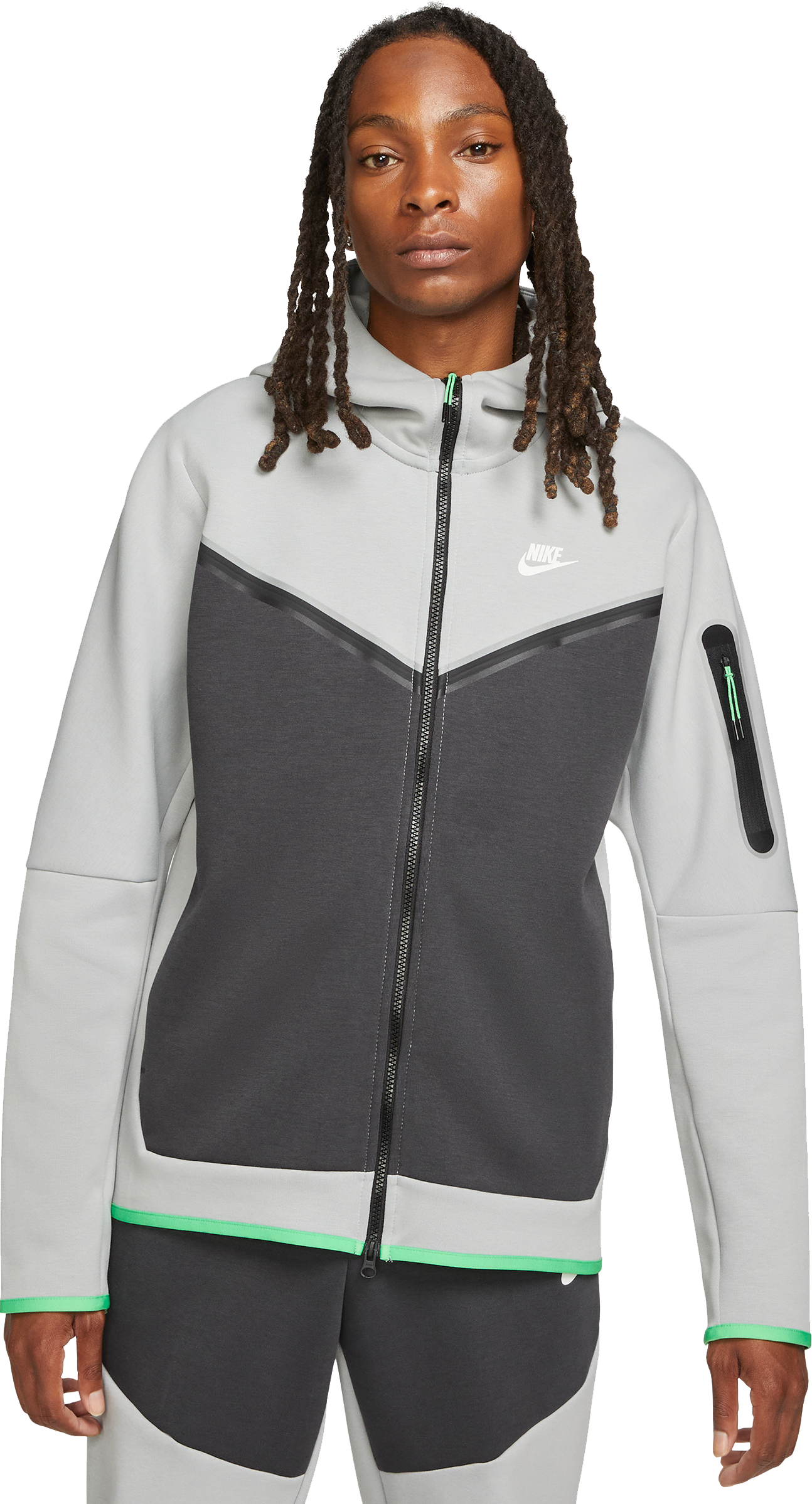 Nike Tech Fleece Windrunner Tall Grau F078