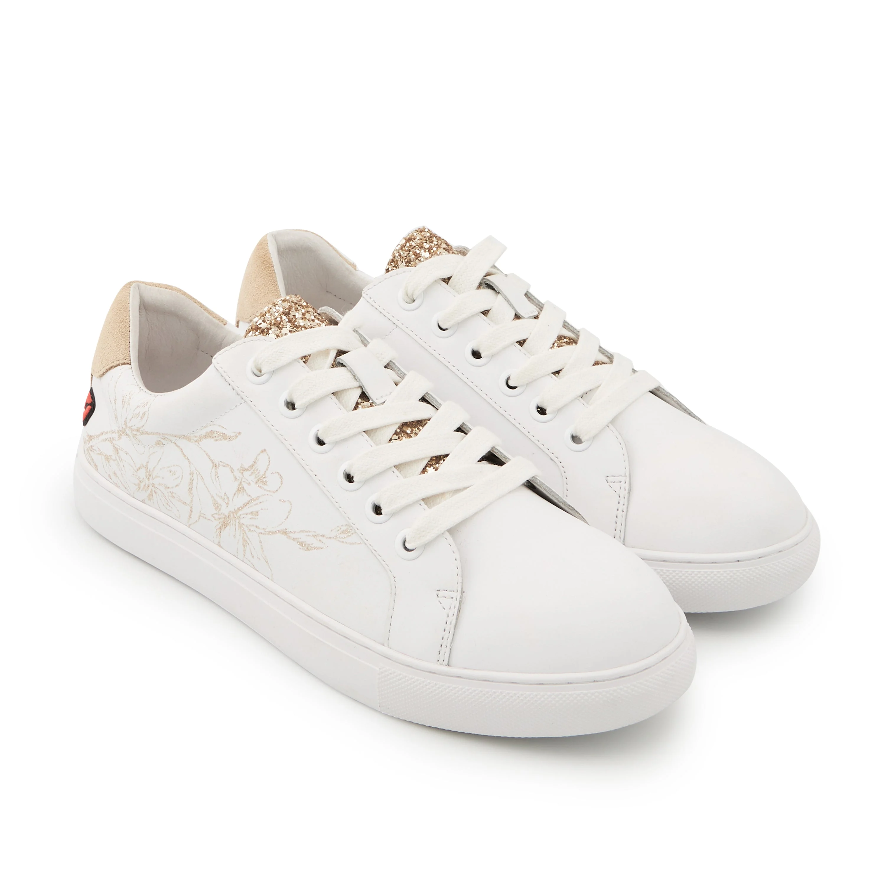 SIMONE FLOWERS - Sneakers en cuir | Blanc
