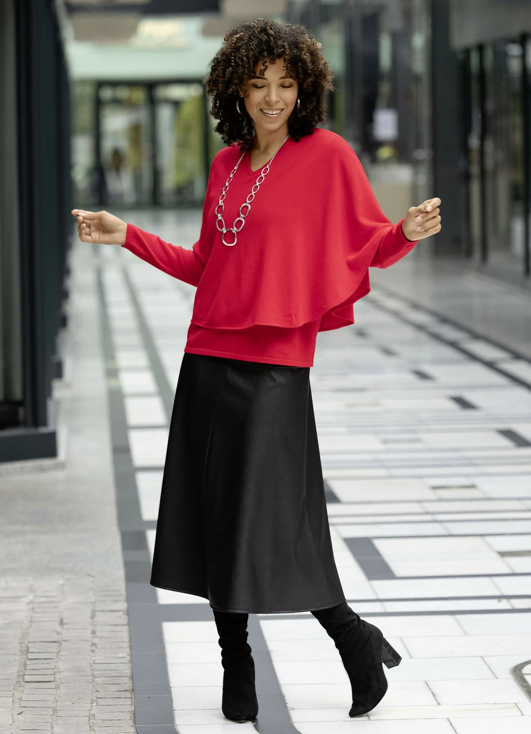 Pullover in 2-Lagen-Look