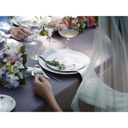 Royal Copenhagen Hvid Elements Frokosttallerken, Ø21 cm