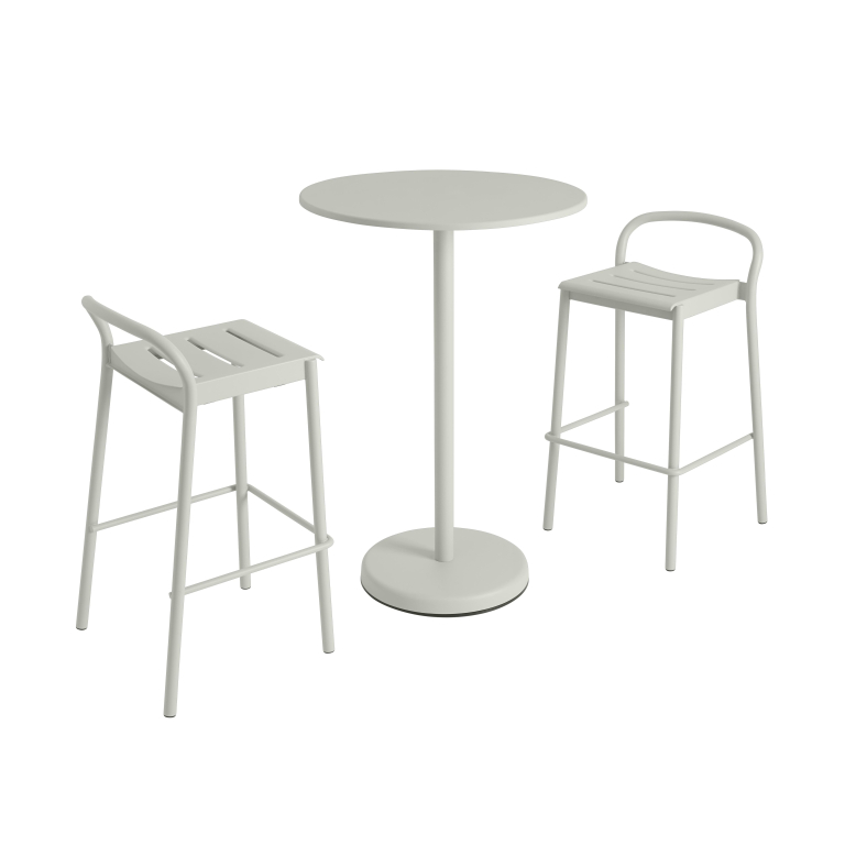 Muuto Linear Steel statafel Ø70 h105 Burnt Orange