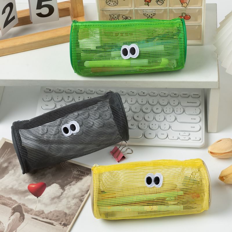 Parundele - Cartoon Eye Mesh Etui