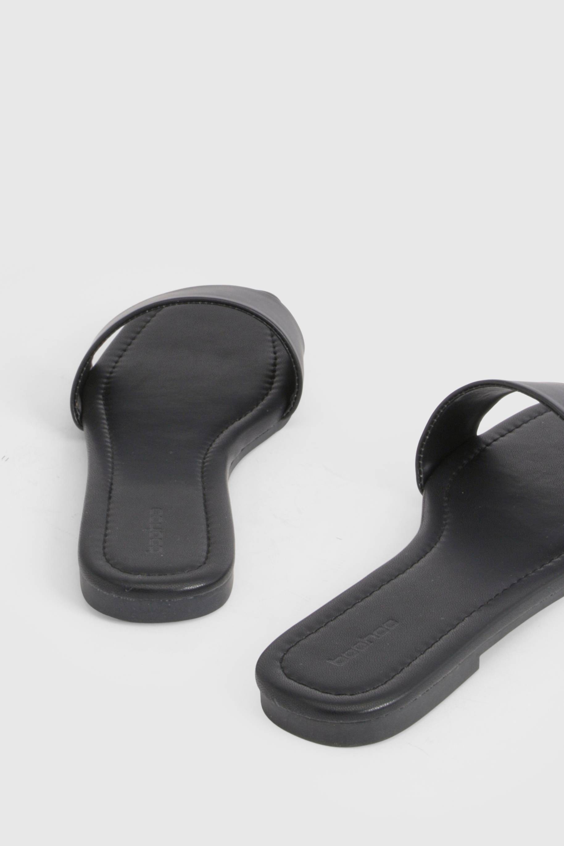 boohoo Mules Basiques À Bout Carré