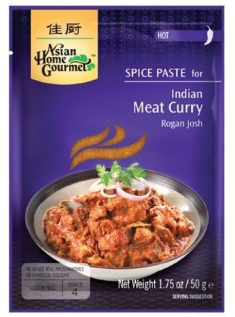 Asian Home Gourmet Kruidenpasta Indiaas Vlees Curry 50g