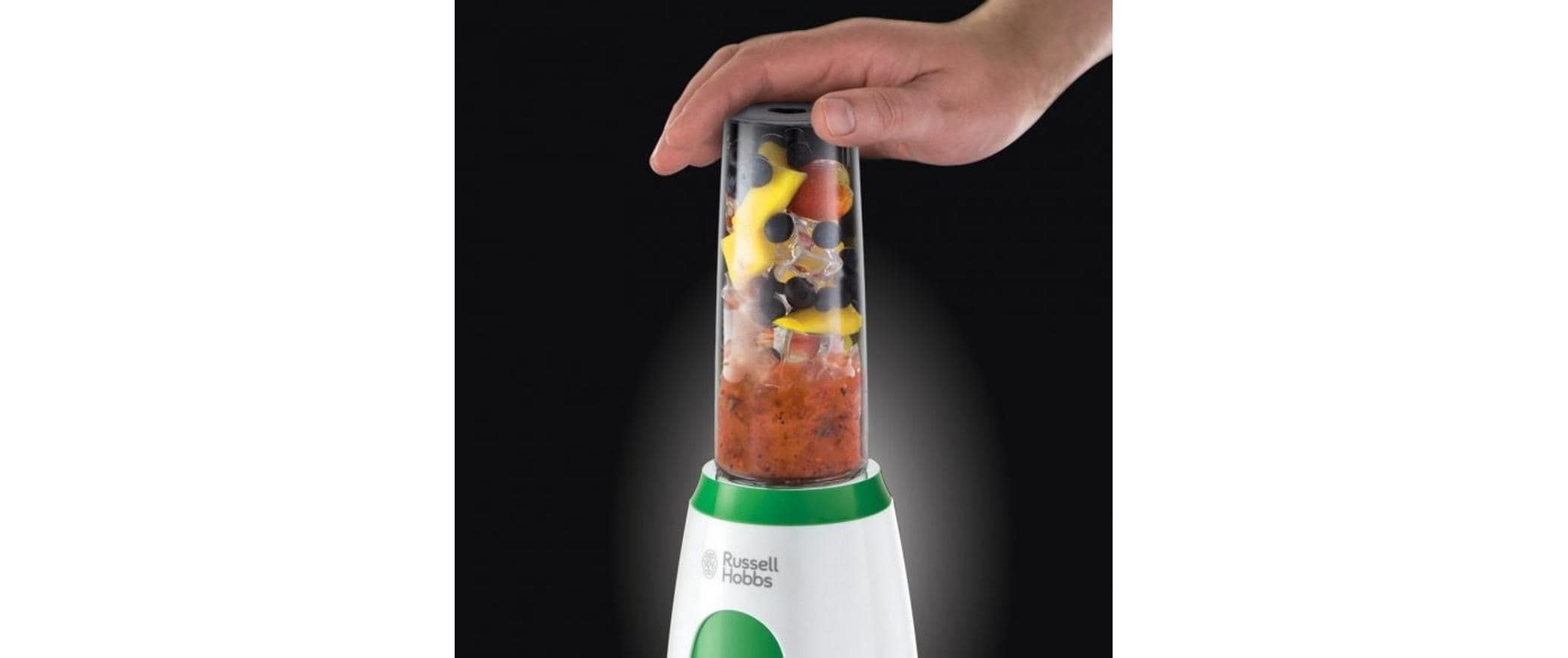 Smoothie Maker Explore Maker Mix & Go Cool Grün/WeissMultifunktionaler Nährstoffextraktor für Smoothies, Suppen und mehr