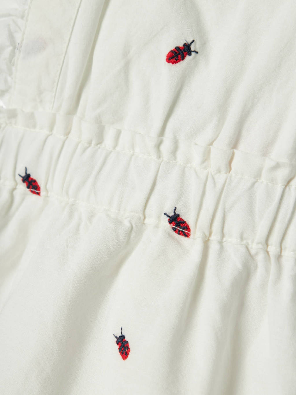 NAME IT baby boxpak NBFFERILLA met all over print en ruches ecru/rood