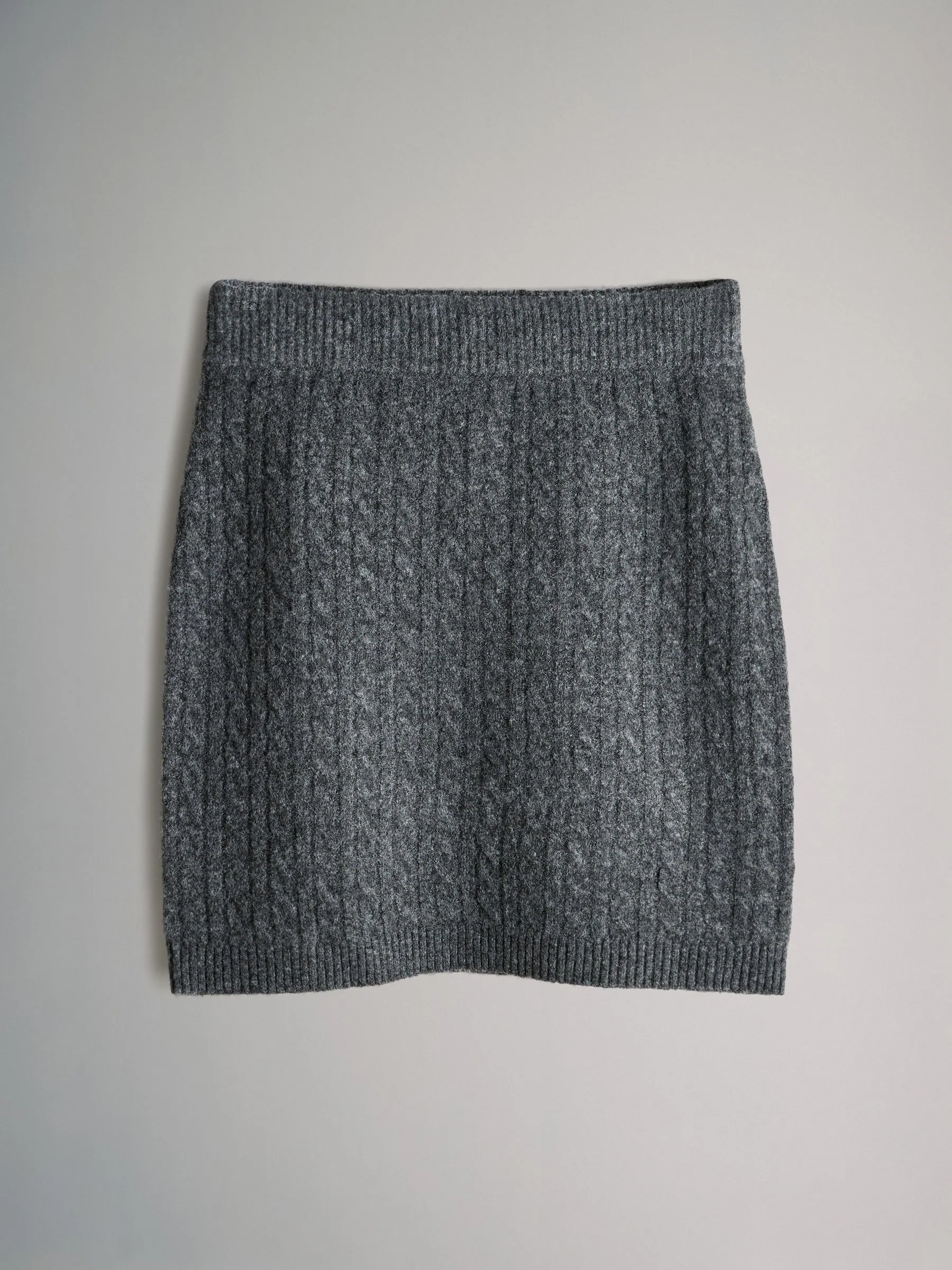 The Set 2 Pack Knitted Wool Mini Skirts