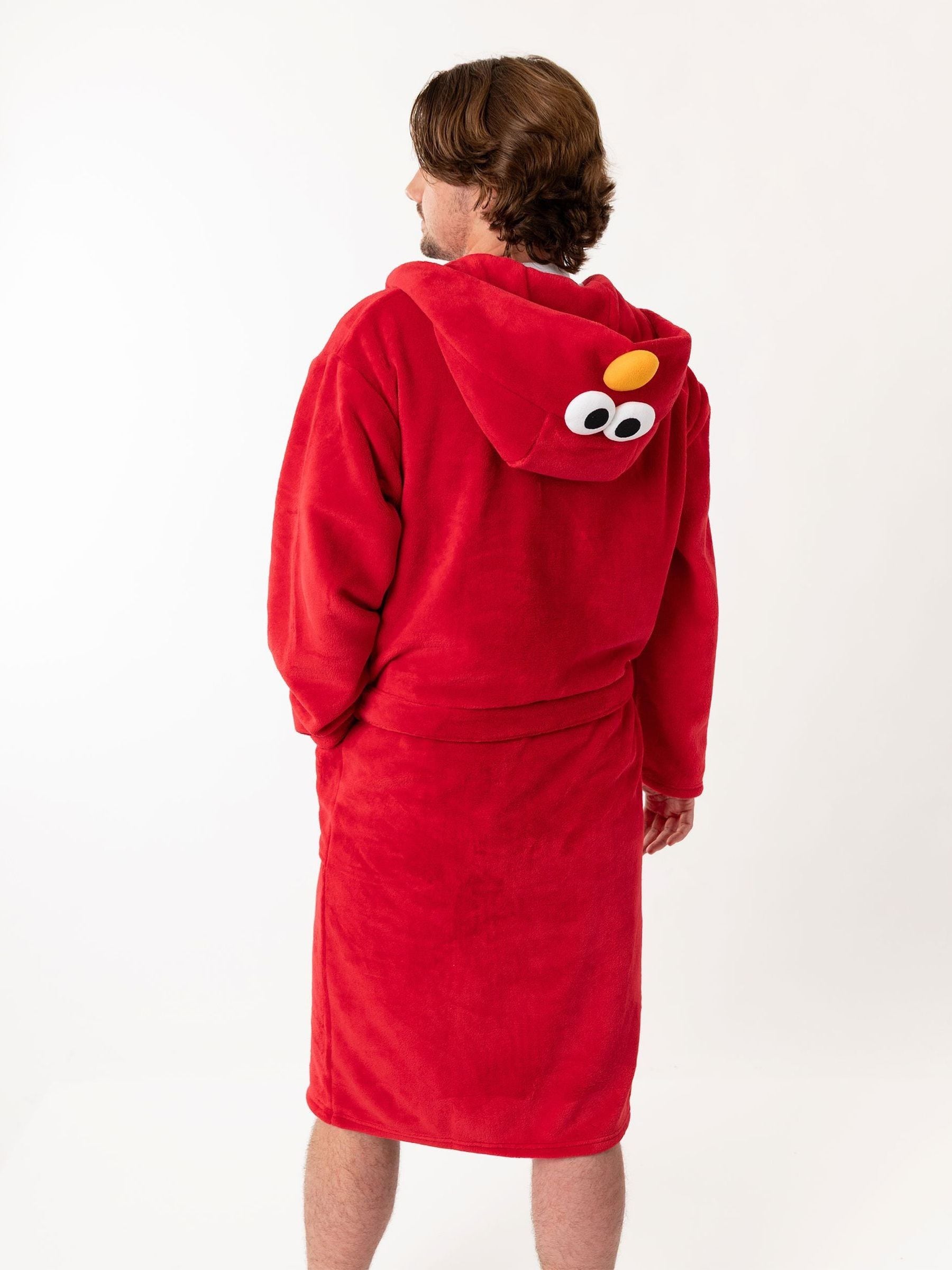 Vanilla Underground Sesame Street Elmo Hooded Bath Robe