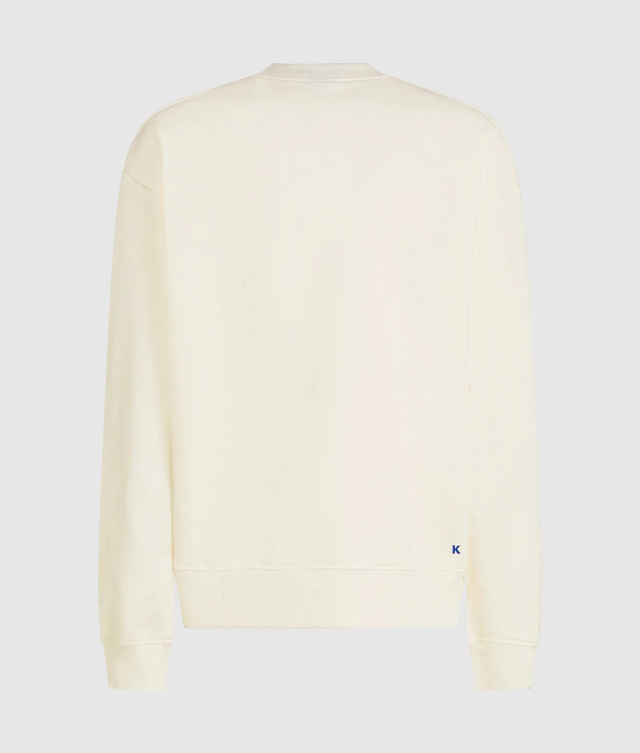 Relaxt sweatshirt met Karl-print