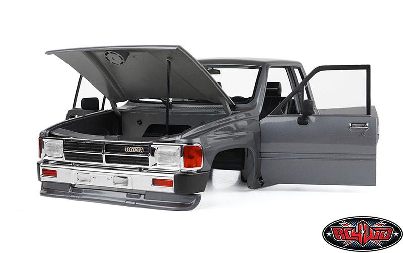 Karosserie 1987 Toyota XtraCab Hard Body Grau, 1:10<br>Detailgetreue Pickup Karosserie aus ABS-Kunststoff