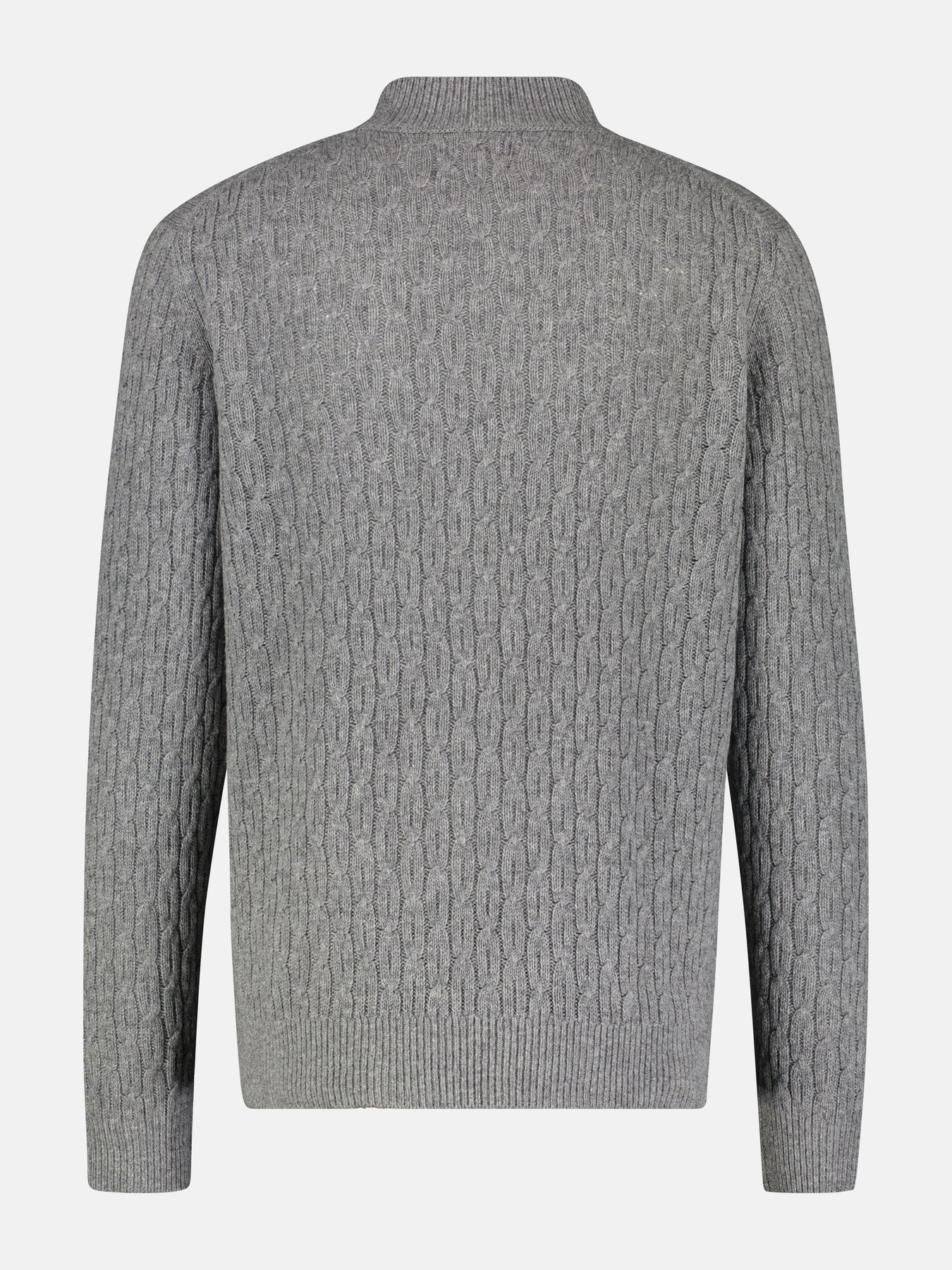 Cable-Strickpullover mit Turtleneck