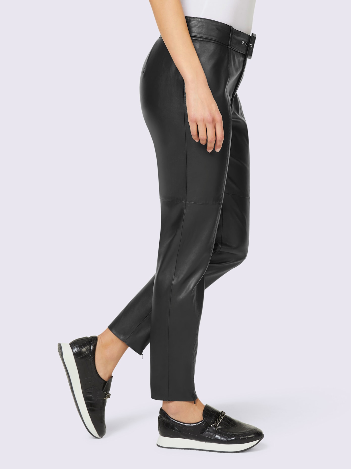 Pantalon en cuir cuir agneau nappa de qualité