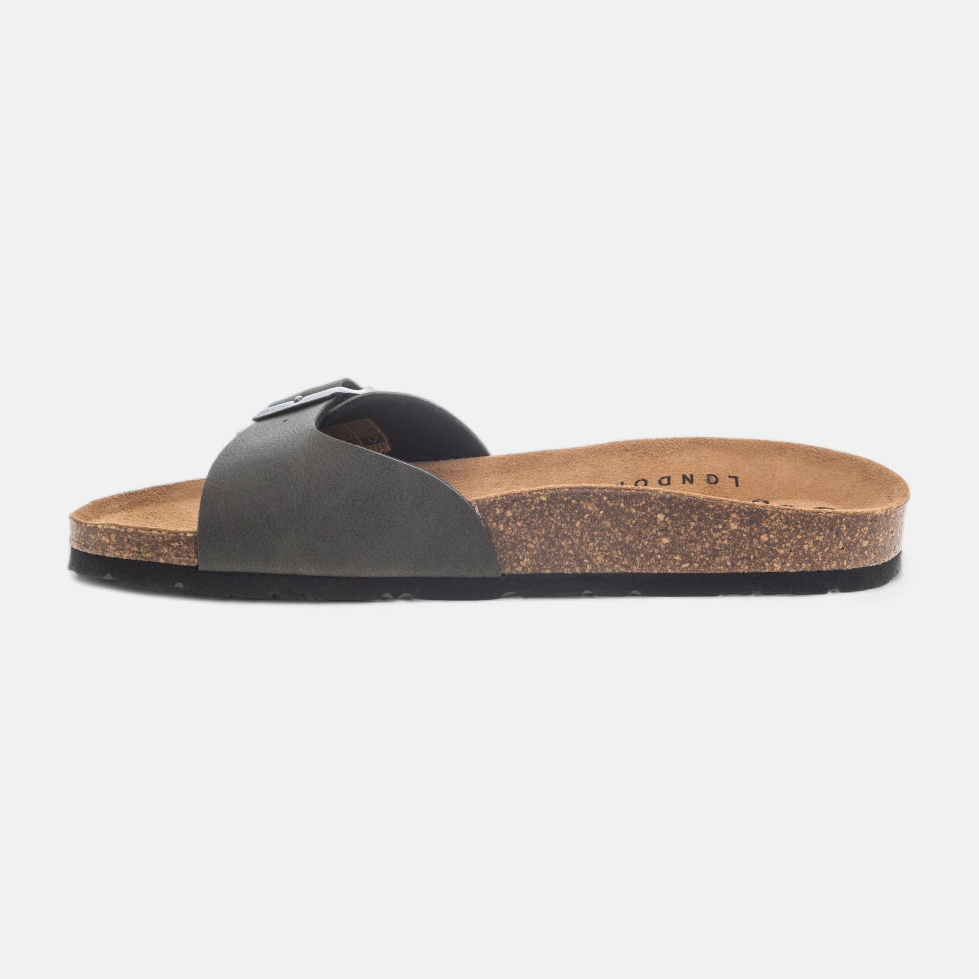 Mules semelle liège Homme kaki