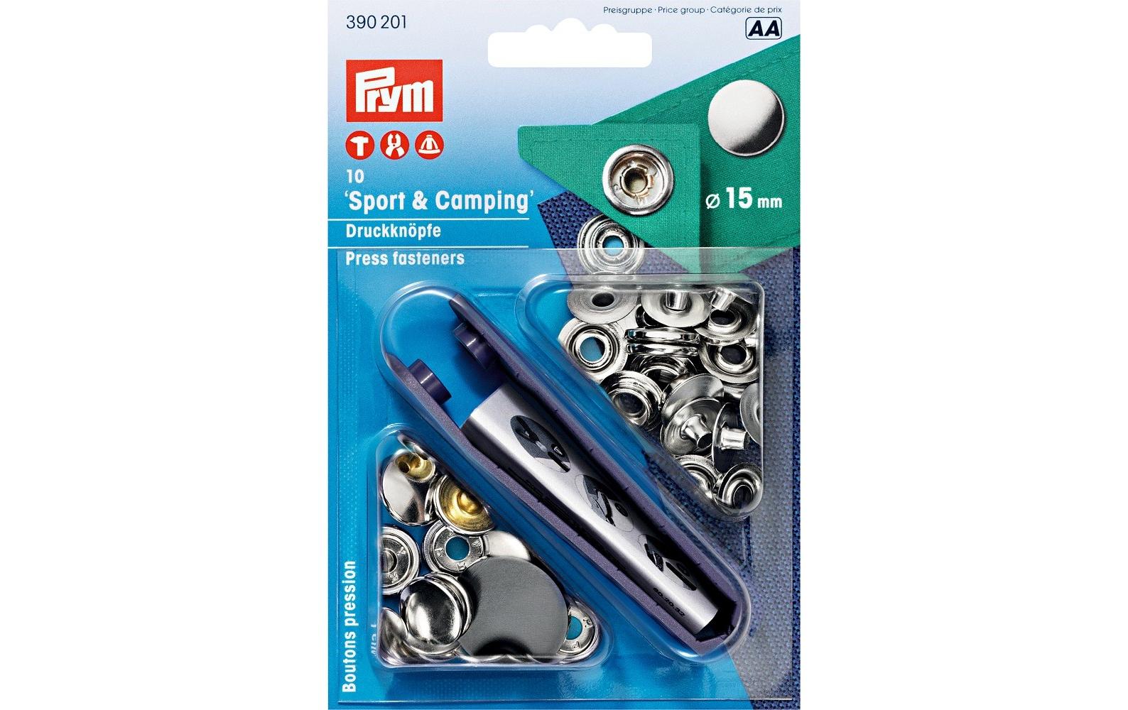 Druckknöpfe Camping 15 mm, 10 StückDruckknöpfe for Outdoor Aktivitäten