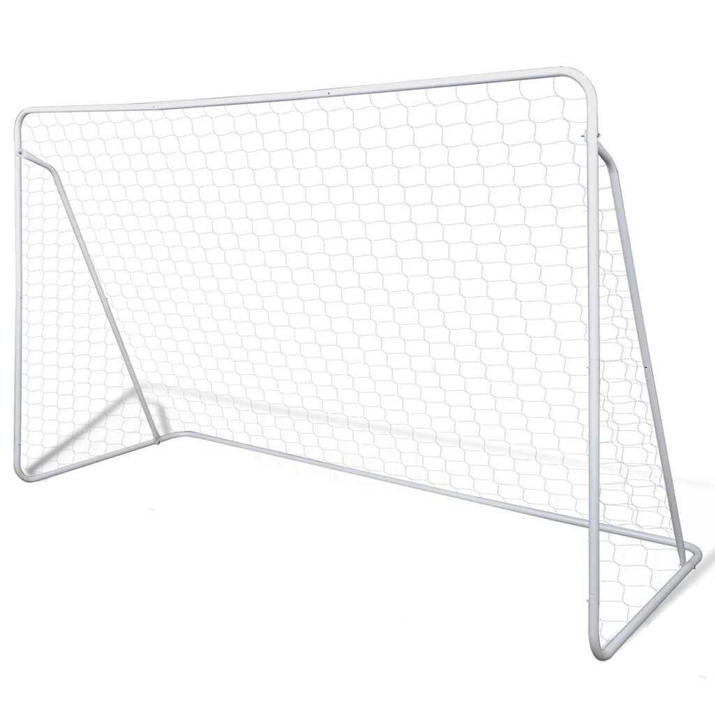 vidaXL Voetbaldoel, 240x90x150 cm, staal