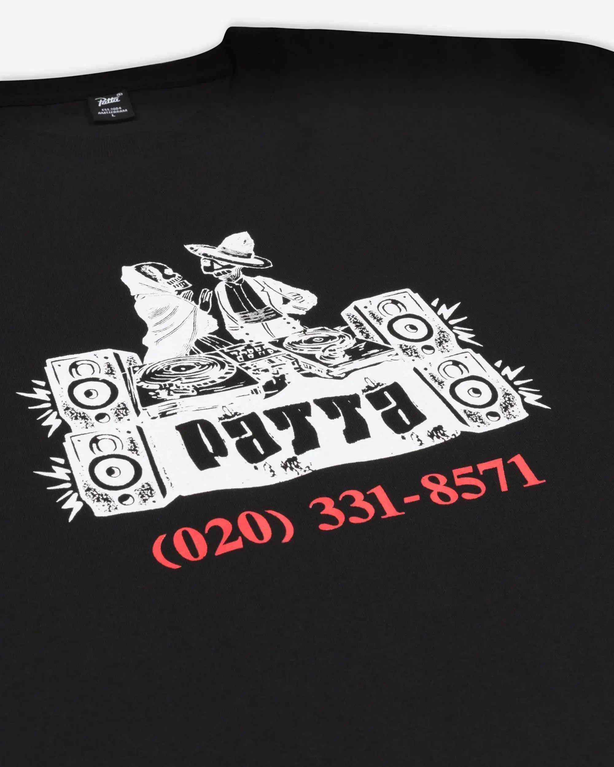 Patta DJ Skully T-Shirt (Black)
