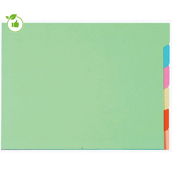 Chemises à onglets Exacompta pour armoires, coloris assortis, 10 jeux de 6