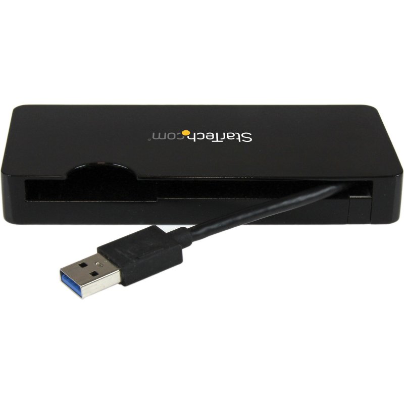 StarTech.com Mini station d’accueil USB 3.0 universelle pour ordinateur portable avec HDMI ou VGA, Gigabit Ethernet, USB 3.0