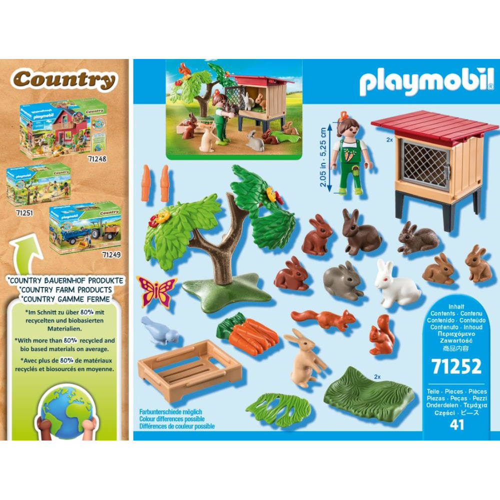 PLAYMOBIL Country konijnenhok 71252