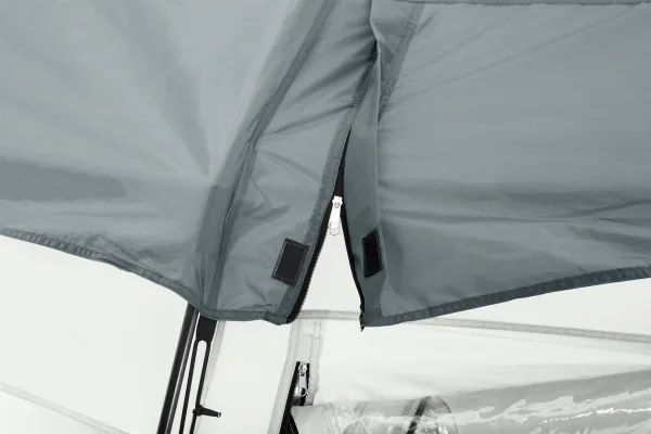 Bestway 58612, Kuppel til swimmingpool, Pool over jorden, Rund, Grå, Transparent, Hvid, PVC, Polyester, 2 dør(e)