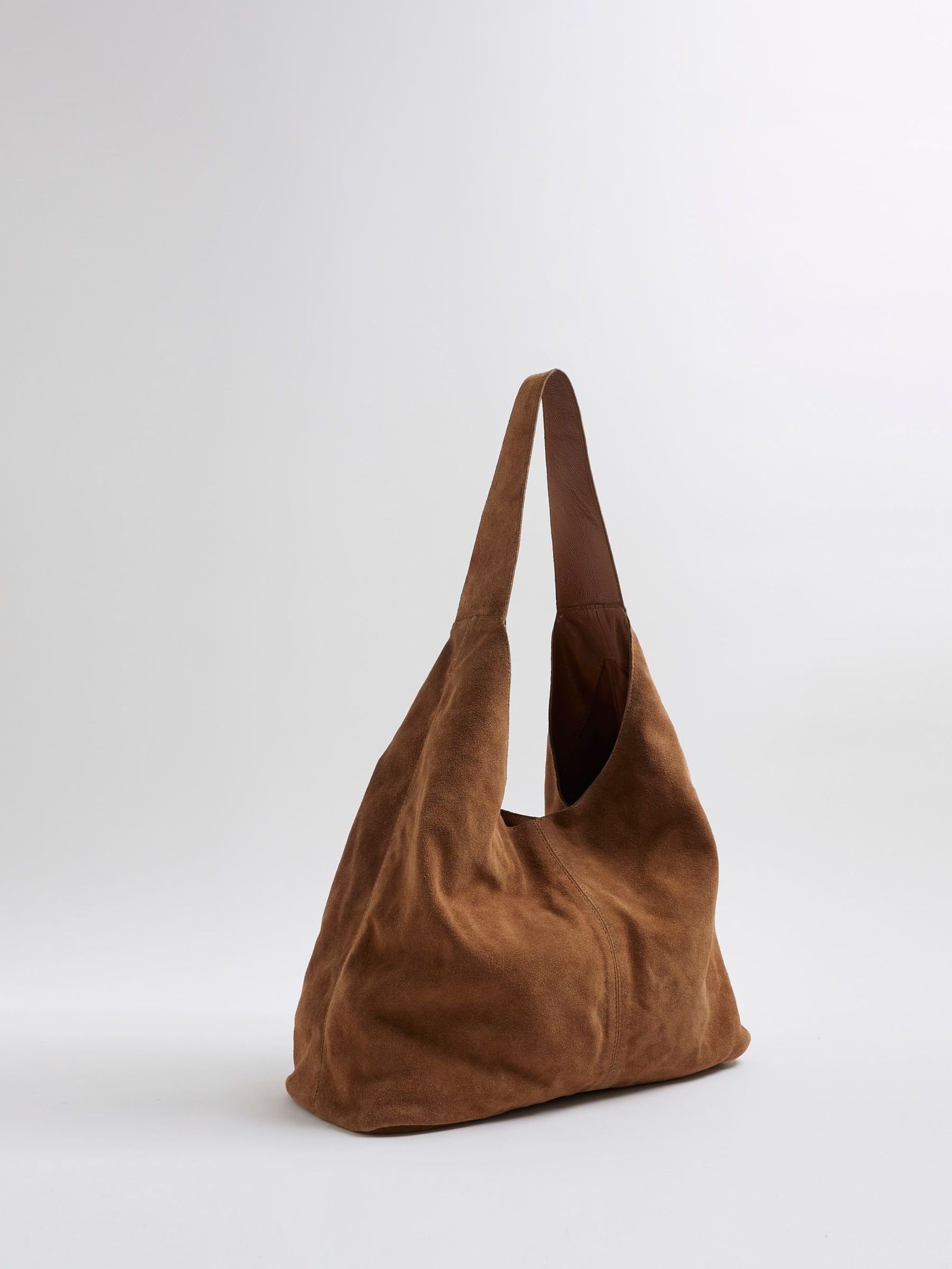River Island Suede Slouch Shoulder Bag