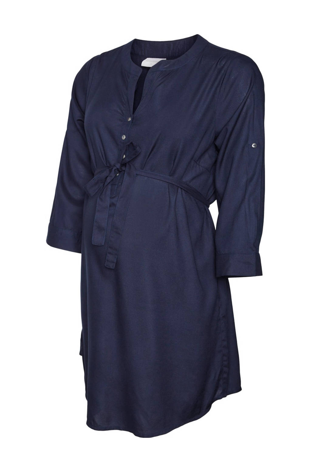 MAMALICIOUS zwangerschaps- en voedingstuniek MLMERCY met ceintuur donkerblauw