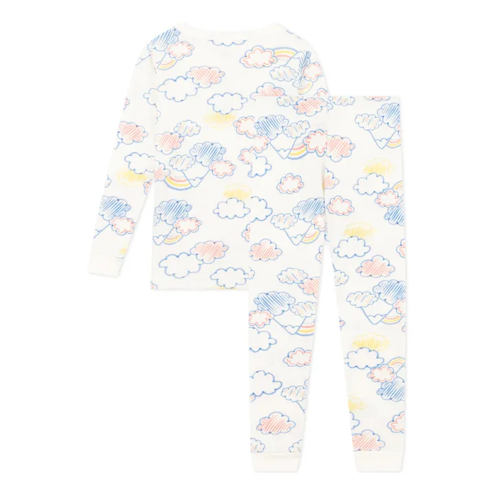 Petit Bateau Ensemble Pyjama Manière Nuages | Blanc