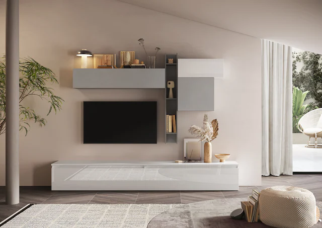 INOSIGN Wohnwand »Infinity, 6tlg. Breite 276 cm, Höhe variabel, Schrankwand, Anbauwand«